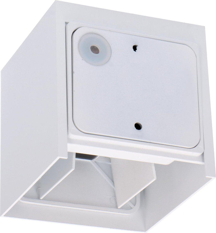 LED-Lichtwürfel-LED-Außenwandleuchte – Auf- und Abwärtslicht – IP65 – Weiß - lidstore.shop