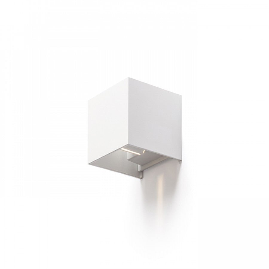 LED's Light Kubus LED Wandlamp voor buiten - Omhoog&Omlaag licht - IP65 - Wit Wandlampen LED.nl