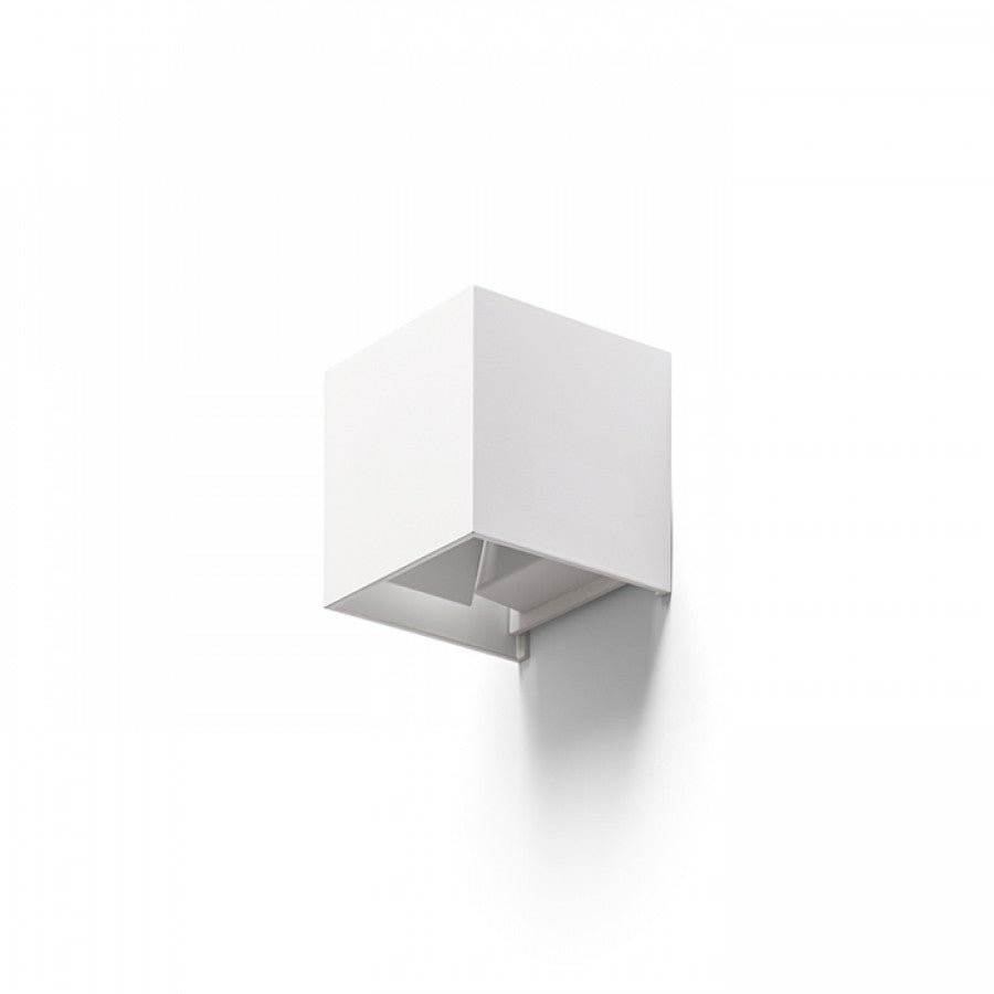 LED's Light Kubus LED Wandlamp voor buiten - Omhoog&Omlaag licht - IP65 - Wit Wandlampen LED.nl