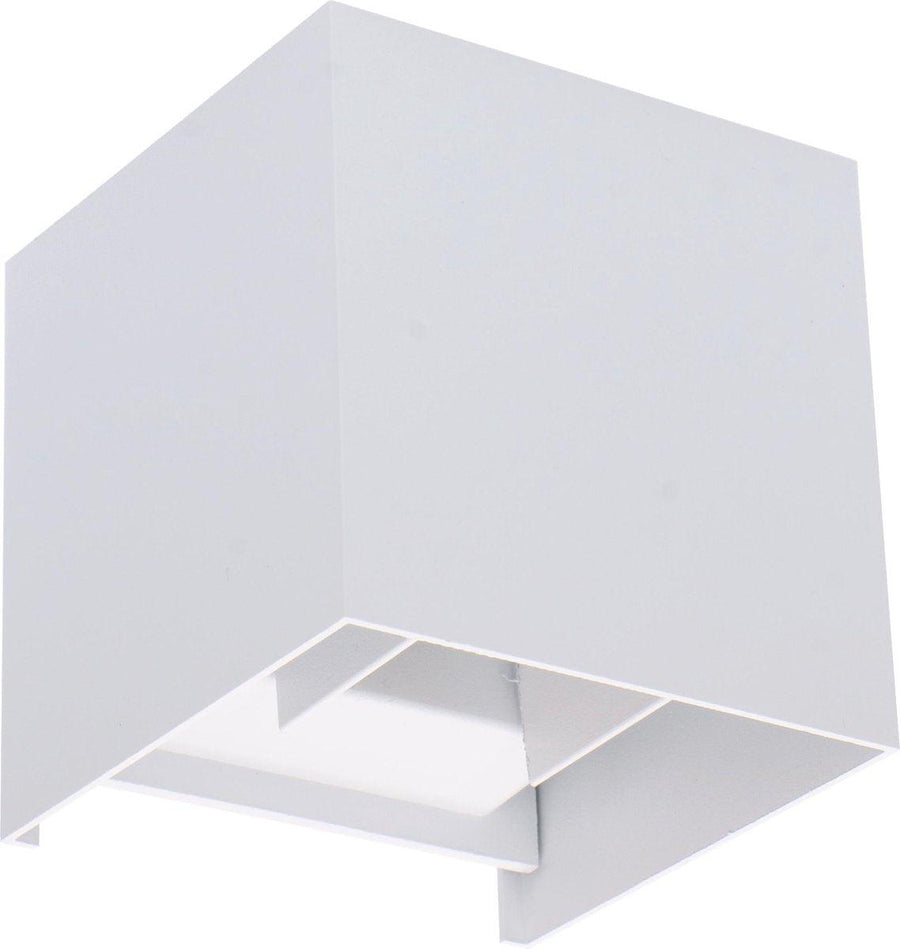 LED-Lichtwürfel-LED-Außenwandleuchte – Auf- und Abwärtslicht – IP65 – Weiß - lidstore.shop