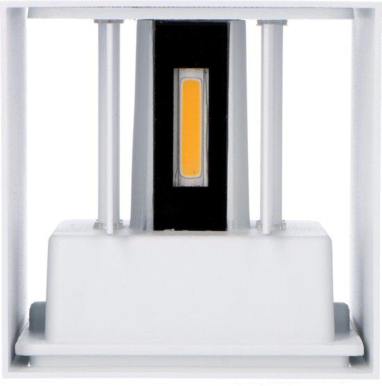 LED-Lichtwürfel-LED-Außenwandleuchte – Auf- und Abwärtslicht – IP65 – Weiß - lidstore.shop