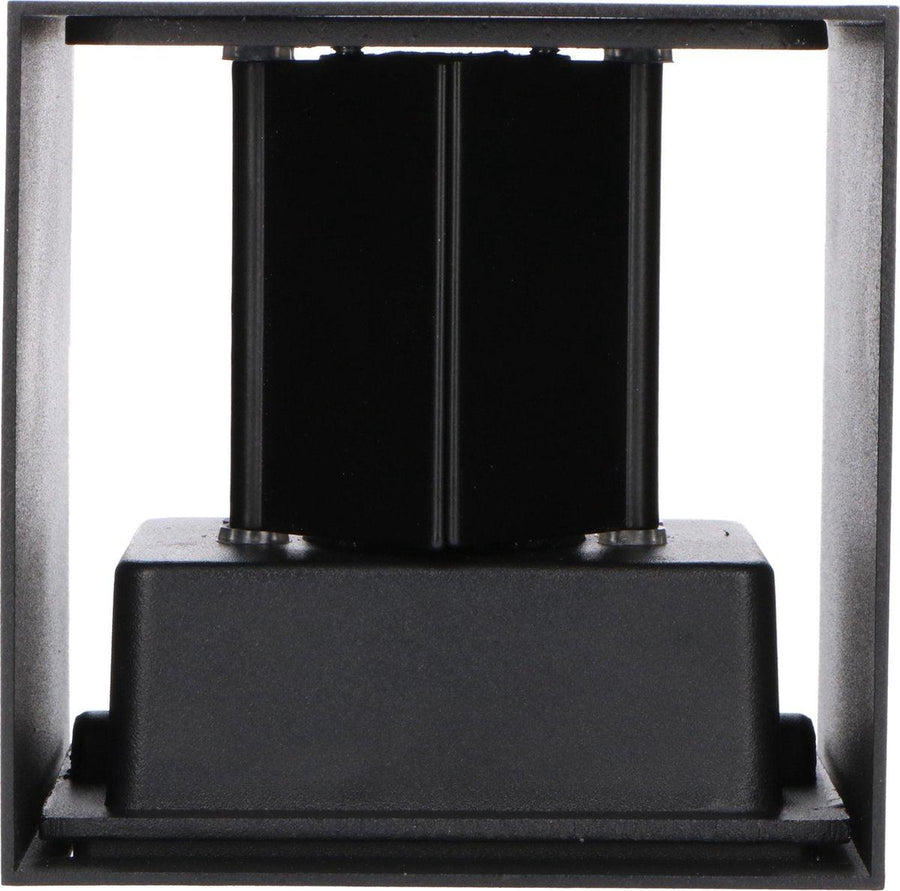 LED-Lichtwürfel-LED-Außenwandleuchte – Auf- und Abwärtslicht – IP65 – Schwarz - lidstore.shop