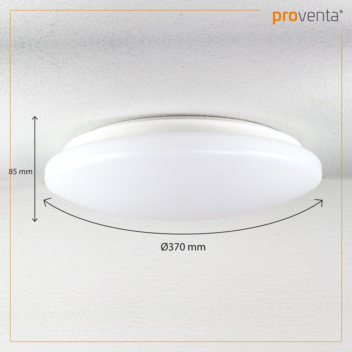 LED's Light Universele Plafondlamp 1600 - Geschikt voor badkamer IP44 - Warm wit (3000K) - 37 cm Plafondlampen LED.nl