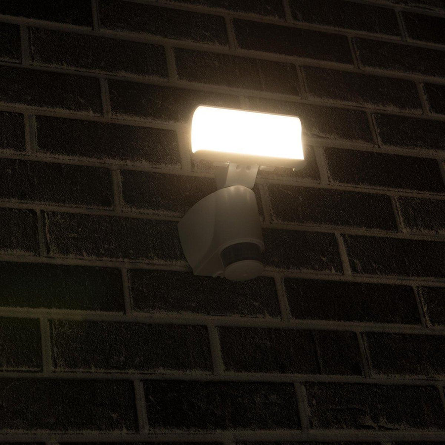 LED-Außenleuchte mit Bewegungssensor – Licht folgt Bewegung – neigbar – IP44 – Weiß - lidstore.shop