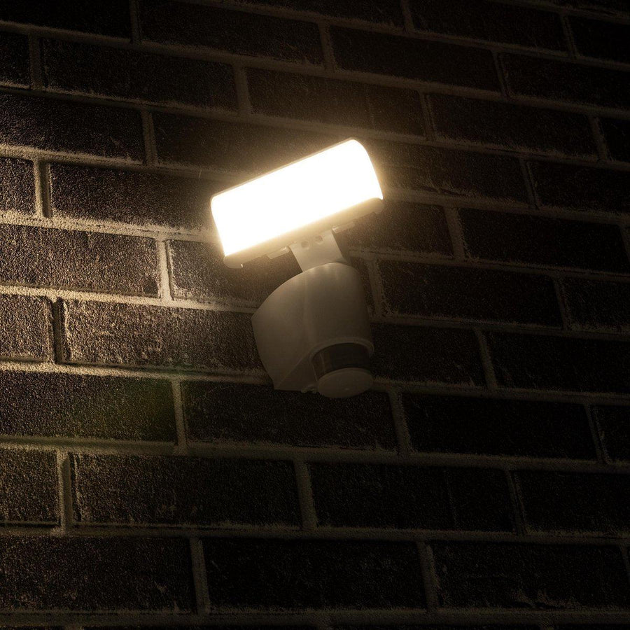 LED-Außenleuchte mit Bewegungssensor – Licht folgt Bewegung – neigbar – IP44 – Weiß - lidstore.shop