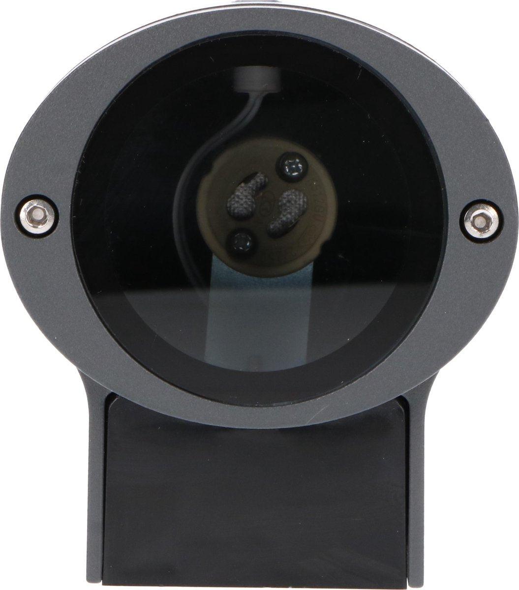 2 pack - LED's Light LED Buitenlamp met sensor - IP44 waterdicht - GU10 fitting - Model Bari - Antraciet Buitenlampen LED.nl