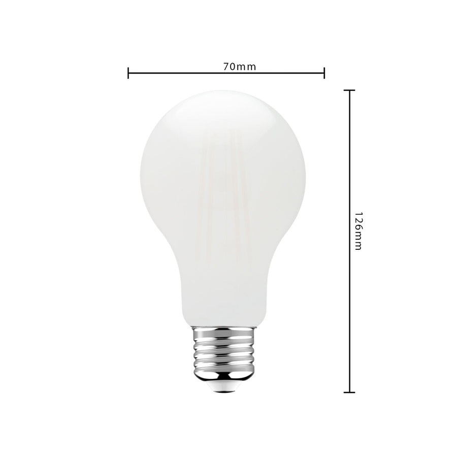 LED Lampe Milchglas E27 - 11W ersetzt 100W - 1521 lm - Warmweiß - lidstore.shop