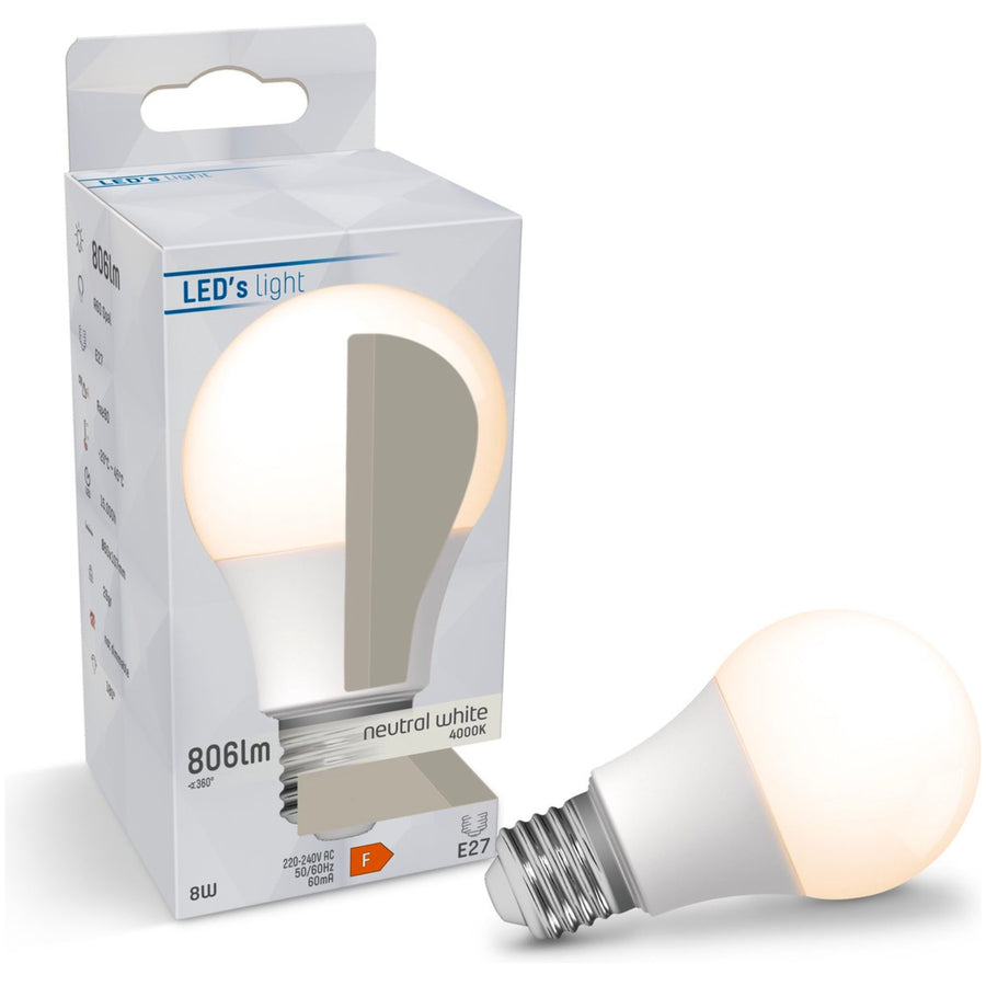 LED Lampe E27 - 806 lm - Kaltweißes Licht - 1 Lampe - lidstore.shop