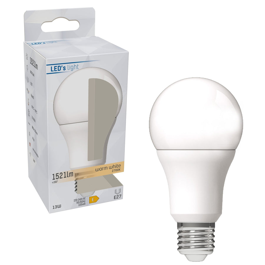 LED Lamp E27 - Matt - Warm white - 13W replaces 100W - LED.nl