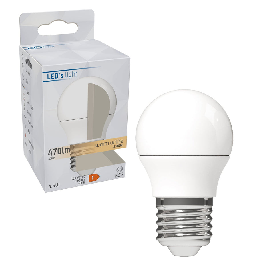 LED E27 Lampe - 470 lm - Warmweißes Licht - 1 Lampe - lidstore.shop