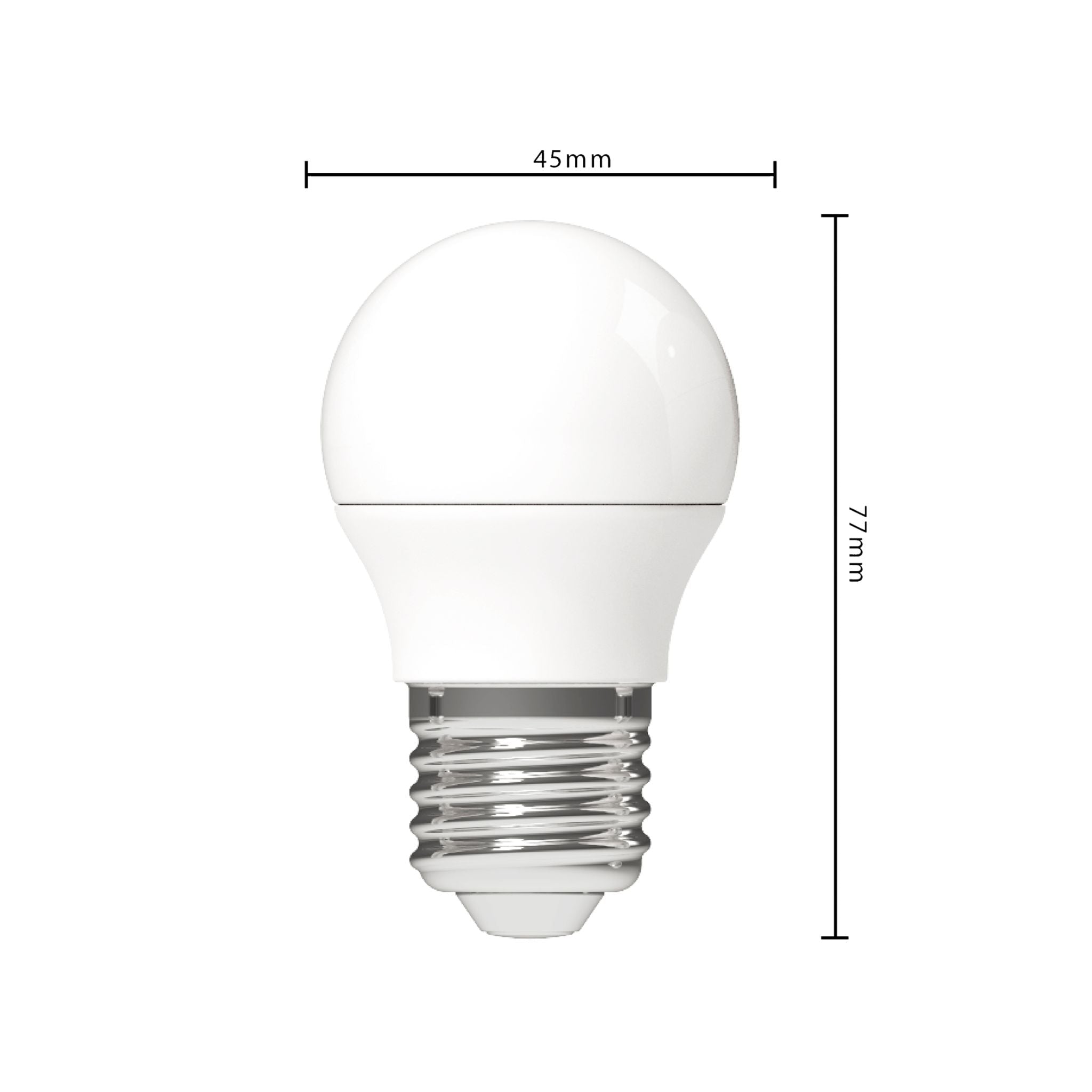 LED E27 Lamp - 470 lm - Warm wit licht - 1 lamp Lichtbronnen LED.nl