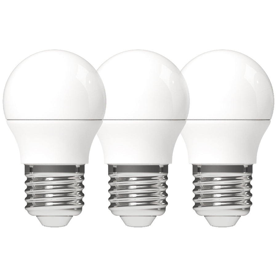 LED-Lampen E27 – Kugel Ø 4,5 cm – warmweißes Licht – 4,5 W ersetzt 40 W – 3er-Pack - lidstore.shop