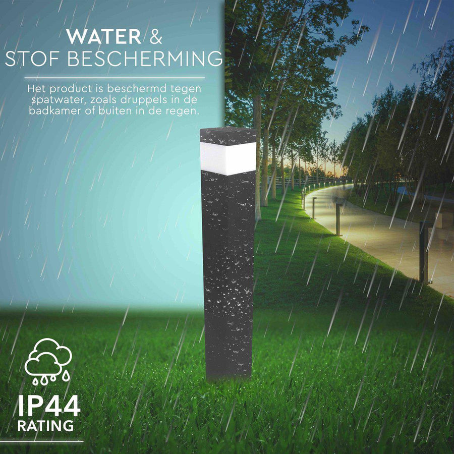 LED Lamppost Matt with E27 fitting - IP44 - Sora - 76 cm - Gray - LED.nl