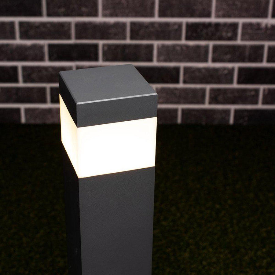 LED Lamppost Matt with E27 fitting - IP44 - Sora - 76 cm - Gray - LED.nl