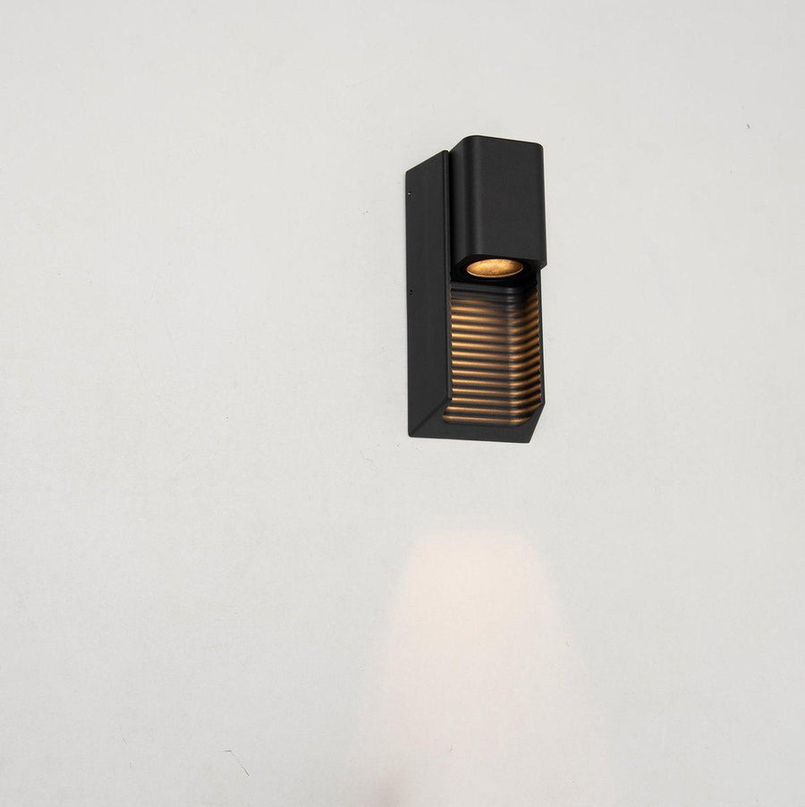 LED-Wandleuchte für den Außenbereich mit GU10-Fassung – Streifen – Rimini – IP44 – Anthrazit - lidstore.shop