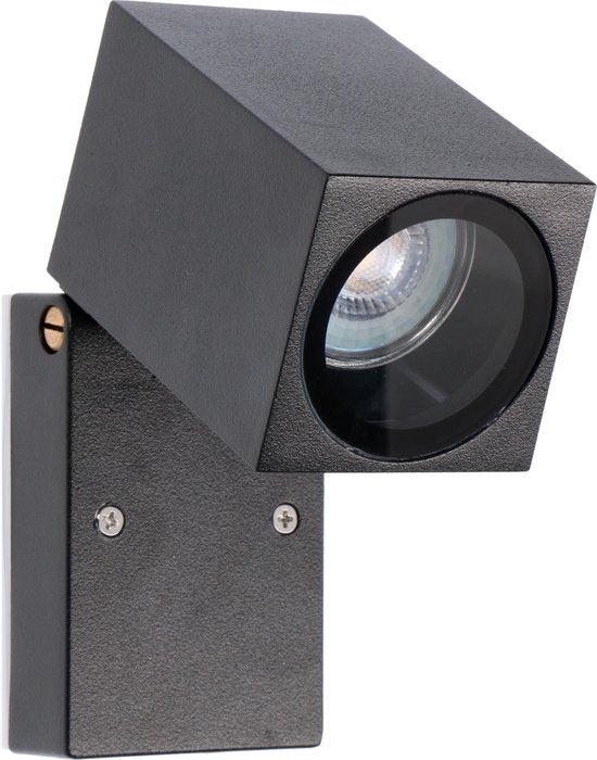 LED's Light Tiltable LED Outdoor Lamp - GU10 fitting - IP44 - Black - Model Lucca - LED.nl