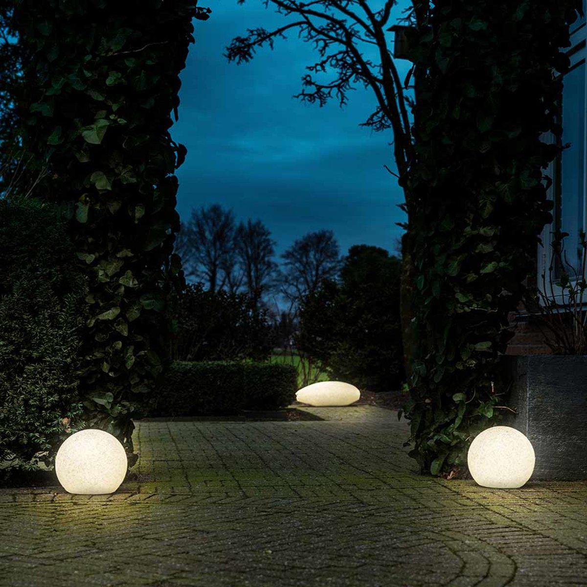 LED Padverlichting Steen 20 cm met sensor - Automatisch aan en uit - IP65 Waterdicht Buitenlampen LED.nl