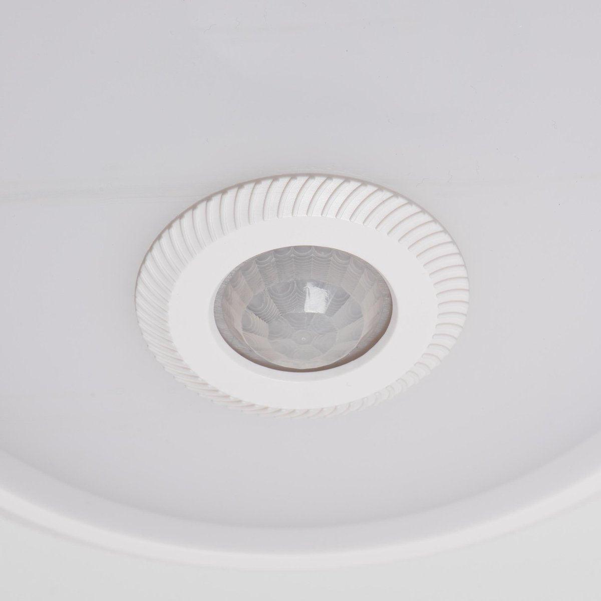 LED Plafondlamp 24 cm met bewegingssensor - Spatwaterdicht - Warm wit Plafondlampen LED.nl