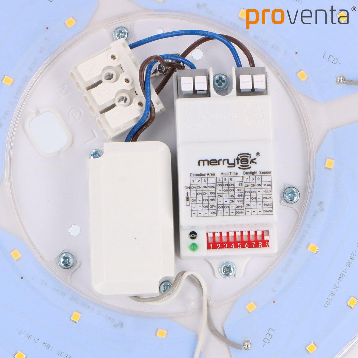 LED's Light Plafondlamp met Sensor 1100 - Daglicht en bewegingsdetectie - Ø 33 cm Plafondlampen LED.nl