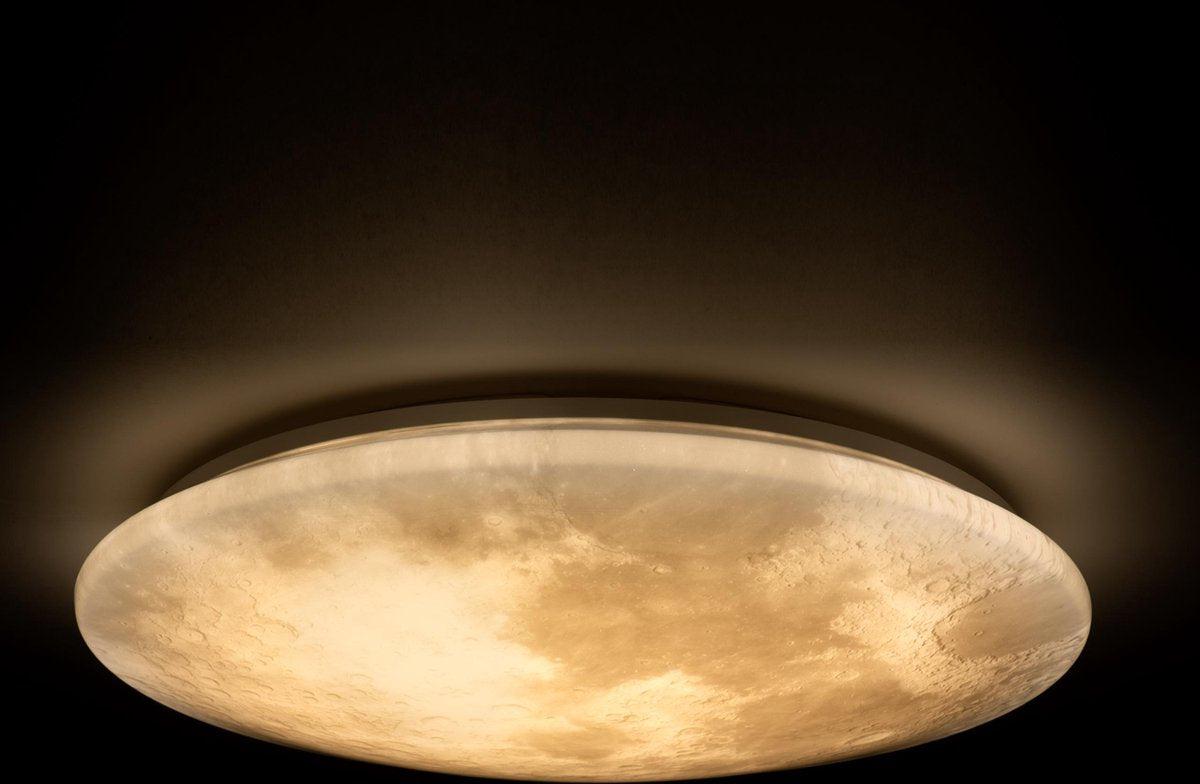 LED's Light Maan Plafondlamp voor de Slaapkamer - Dimbaar met afstandsbediening - 60 cm Plafondlampen LED.nl