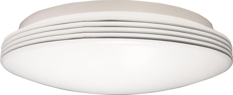 LED Plafondlamp rond 35 cm met ringen - Universeel - Spatwaterdicht - Warm wit licht Plafondlampen LED.nl