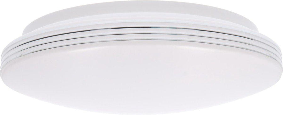 LED Plafondlamp rond 35 cm met ringen - Universeel - Spatwaterdicht - Warm wit licht Plafondlampen LED.nl