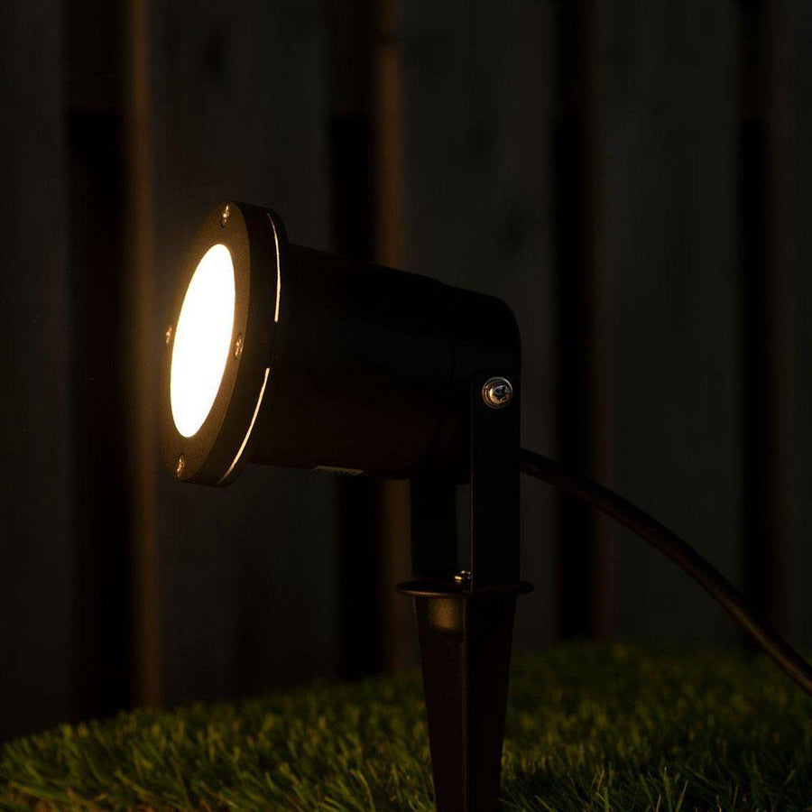 LED's Light LED Spotlight with Plug - Tiltable - GU10 fitting - IP54 - Model Melfi - Black - LED.nl