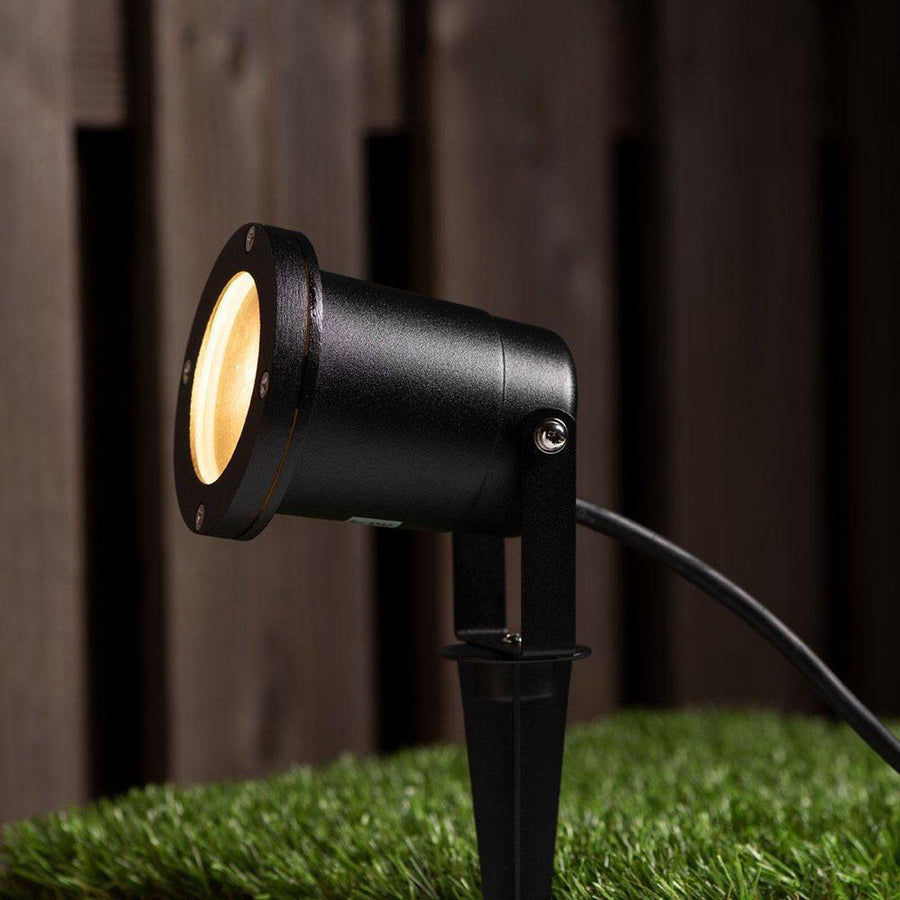 LED's Light LED Spotlight with Plug - Tiltable - GU10 fitting - IP54 - Model Melfi - Black - LED.nl