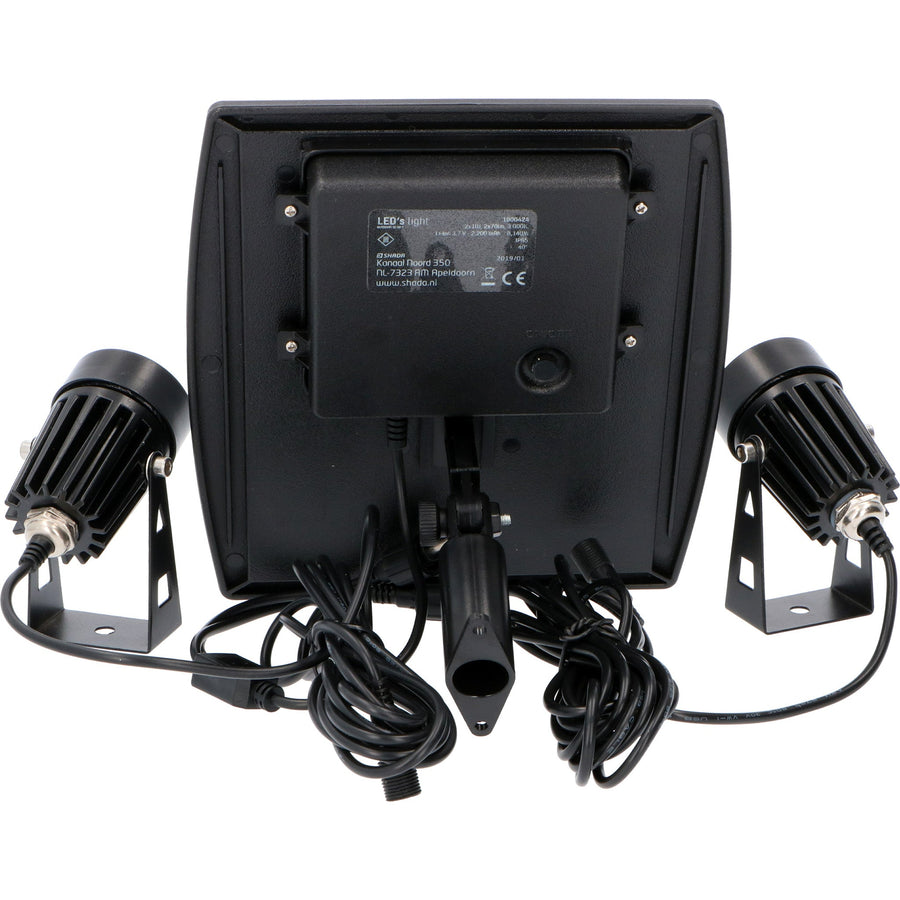 LED's Light Solar LED Garden Lamp with Solar Panel and Ground Spike - Automatic on and off - With sensor - IP65 waterproof - LED.nl