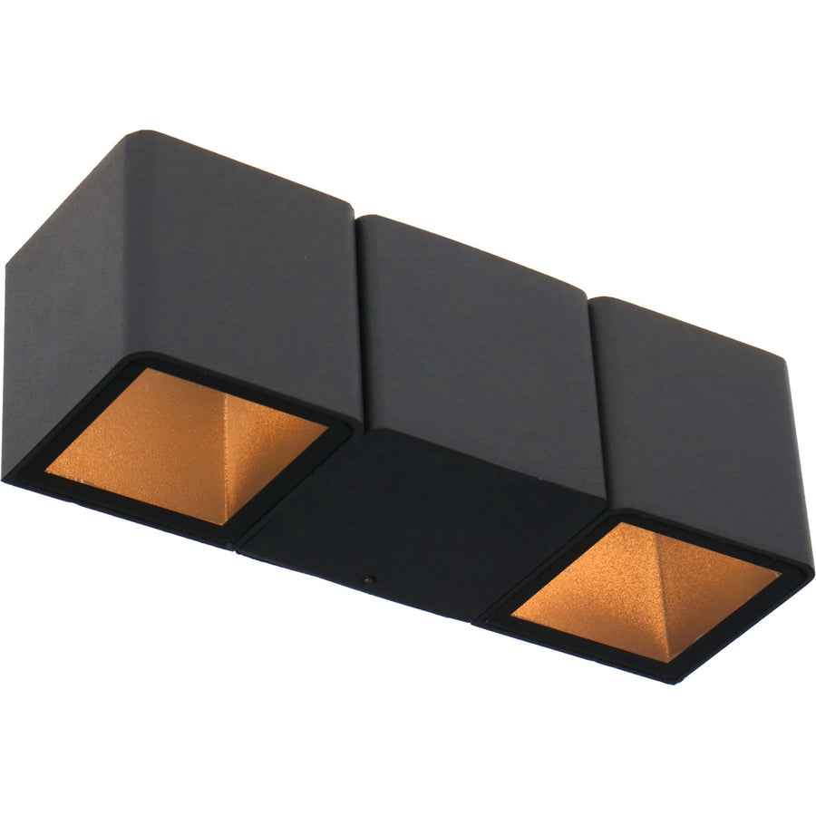 LED's Light 4-flammige Wandleuchte für den Außenbereich - Modell Aversa - Warmweiß - IP54 wasserdicht - Anthrazit - lidstore.shop