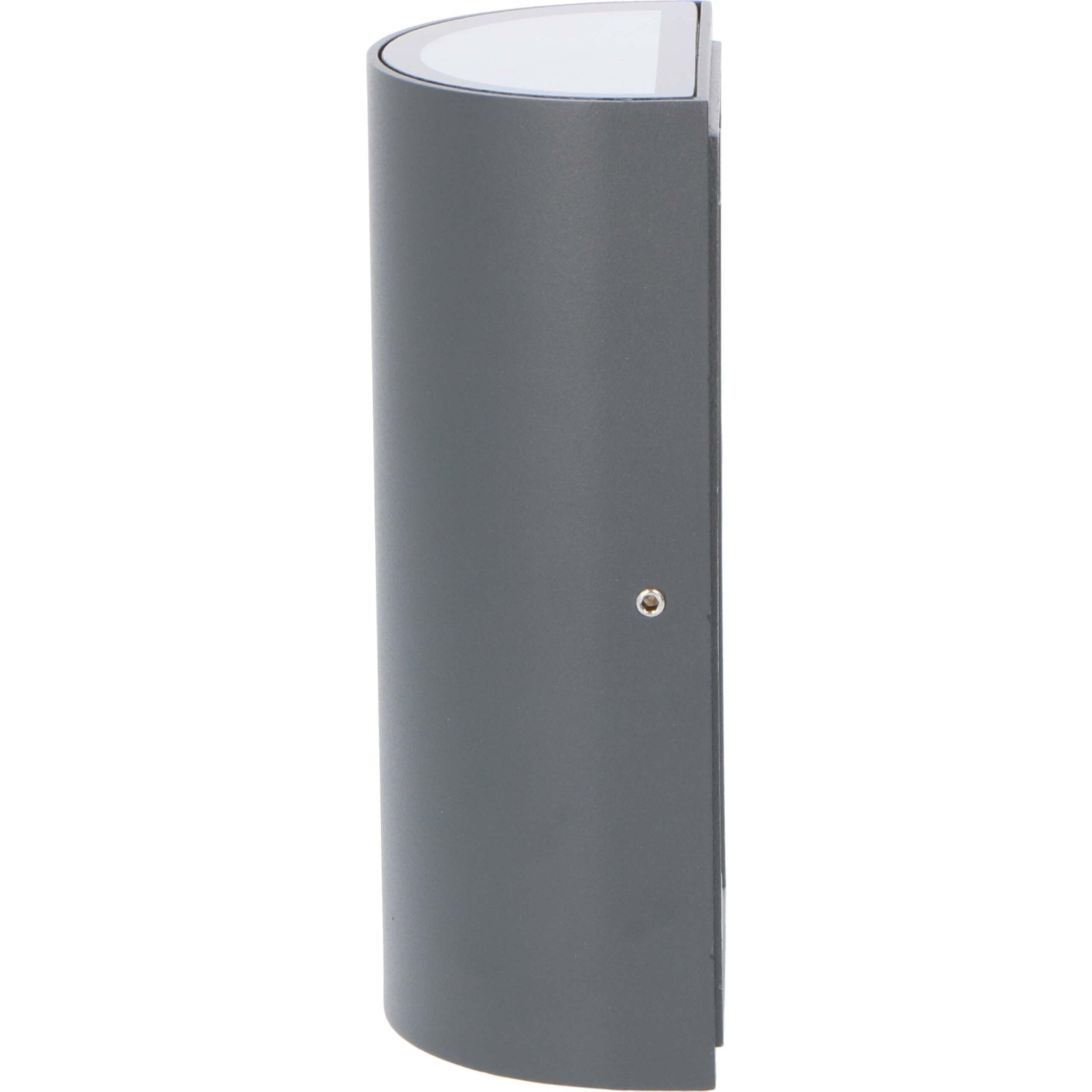 LED's Light LED Muurlamp Buiten - Halve cilinder met 2 lichtpunten - Model Siena - IP44 - Antraciet Wandlampen LED.nl