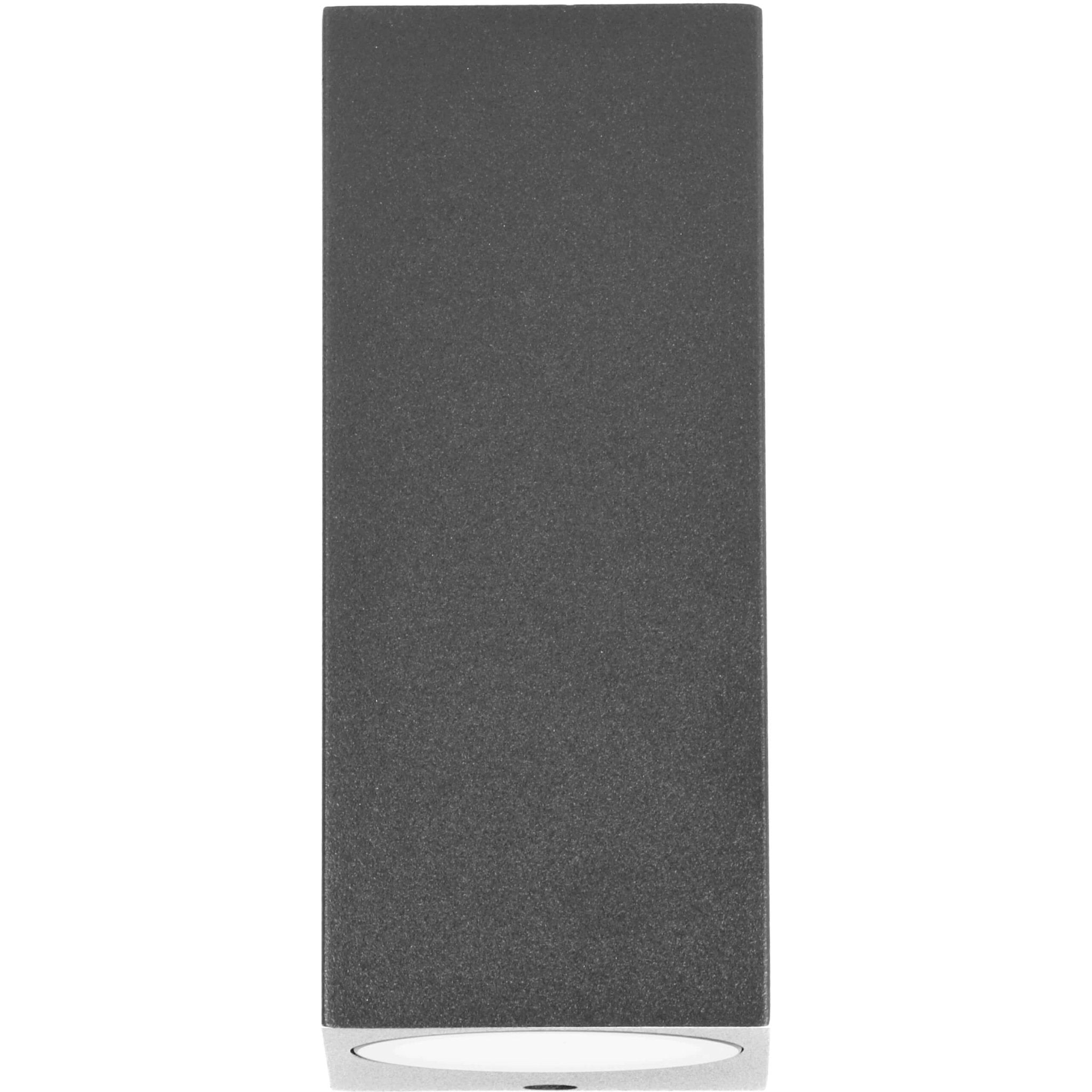 NØRD Up&Down - LED's Light LED Buitenlamp met GU10 fitting - Rechthoek - IP44 - Antraciet - Model Milaan Wandlampen LED.nl