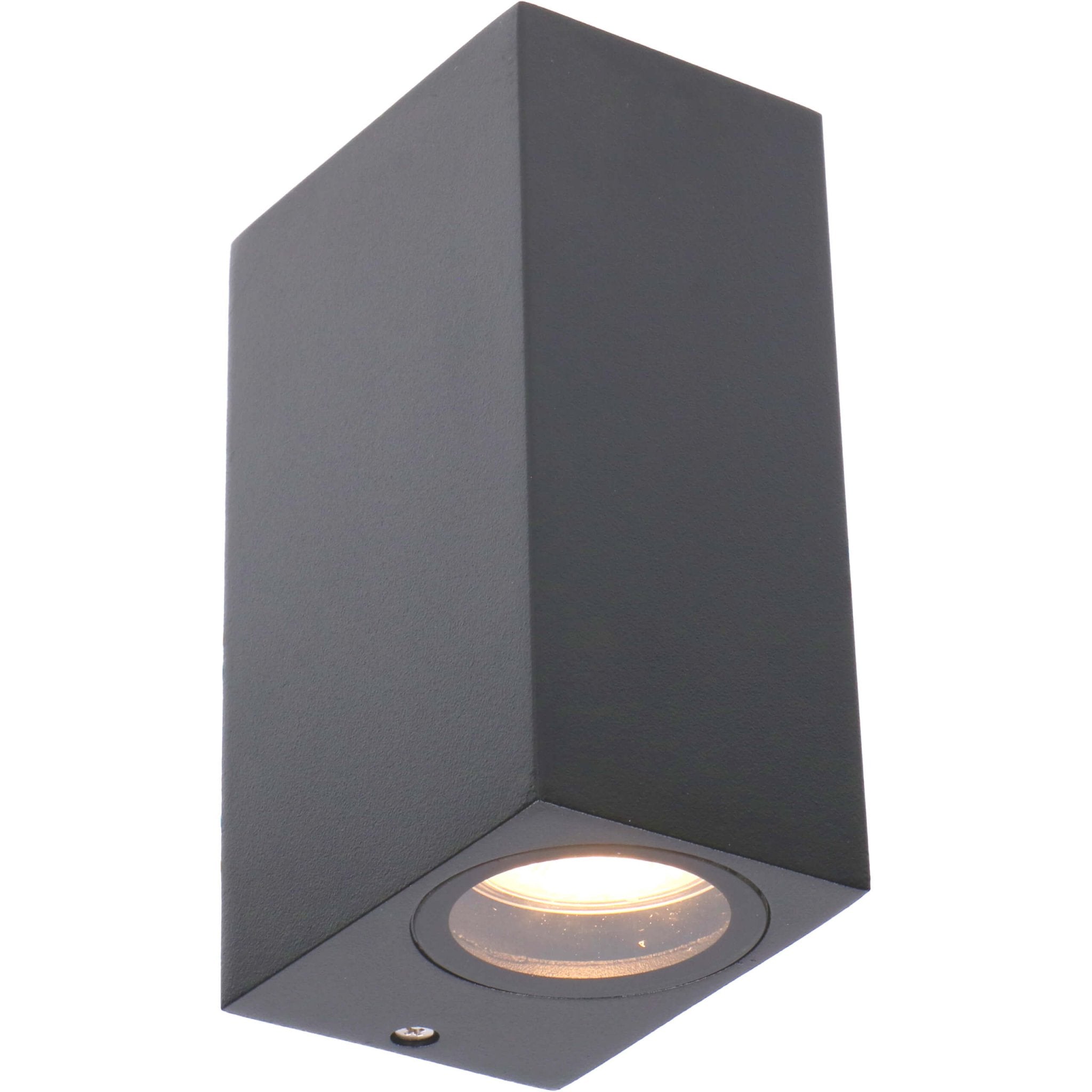NØRD Up&Down - LED's Light LED Buitenlamp met GU10 fitting - Rechthoek - IP44 - Antraciet - Model Milaan Wandlampen LED.nl