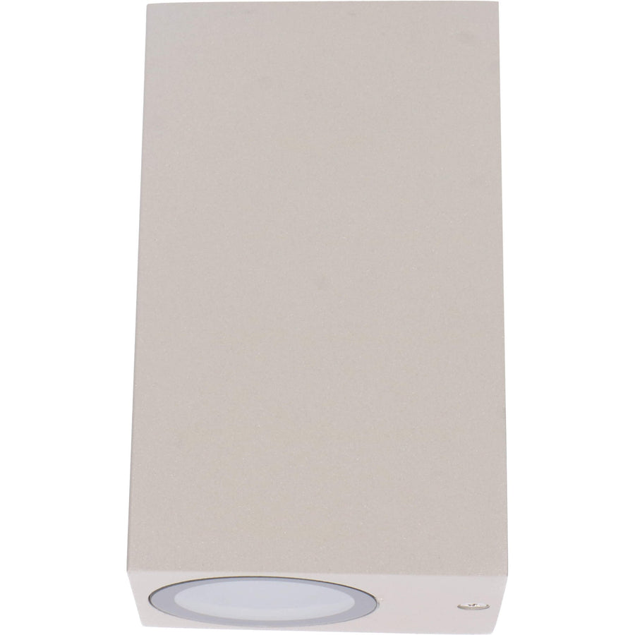 LED's Light LED-Außenleuchte mit GU10-Fassung - Rechteckig - IP44 - Grau - Modell Milan - lidstore.shop