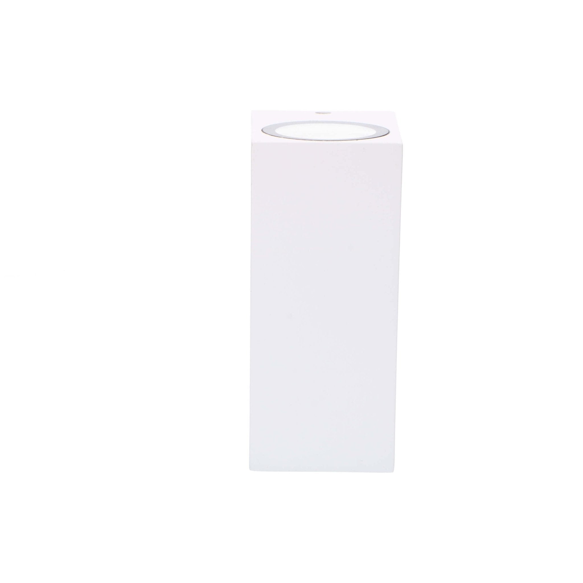 NØRD Up&Down - LED's Light LED Buitenlamp met GU10 fitting - Rechthoek - IP44 - Wit - Model Milaan Wandlampen LED.nl
