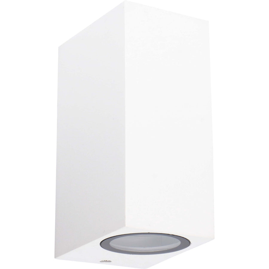 NØRD Up&Down – LED-Außenleuchte mit GU10-Fassung – Rechteckig – Schutzart IP44 – Weiß – Modell Milan - lidstore.shop