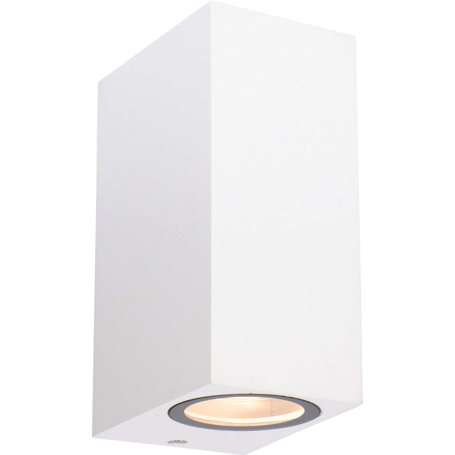 NØRD Up&Down – LED-Außenleuchte mit GU10-Fassung – Rechteckig – Schutzart IP44 – Weiß – Modell Milan - lidstore.shop