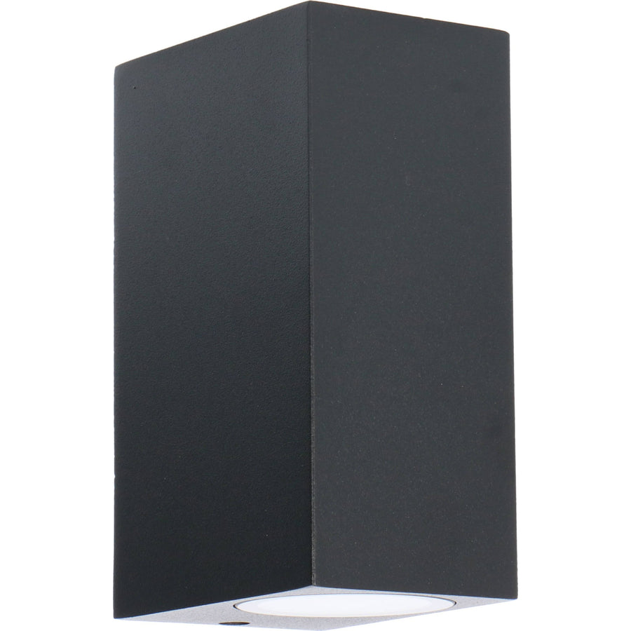 NØRD Up&Down – LED-Außenleuchte mit GU10-Fassung – Rechteckig – Schutzart IP44 – Schwarz – Modell Milan - lidstore.shop