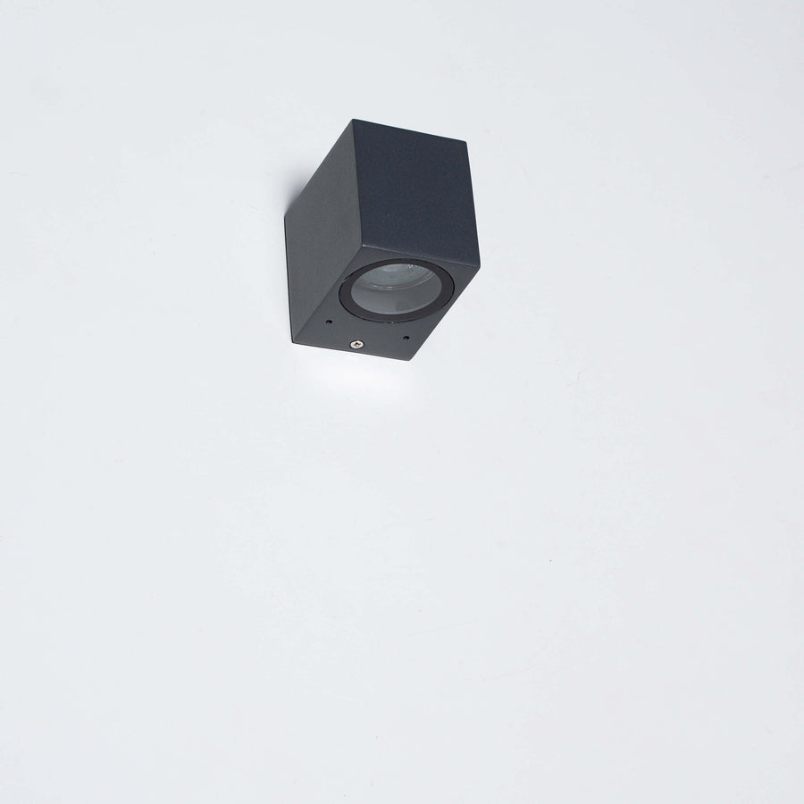 LED's Light LED Wall Lamp Outdoor with GU10 fitting - Square - IP44 - Anthracite - Model Rome - LED.nl