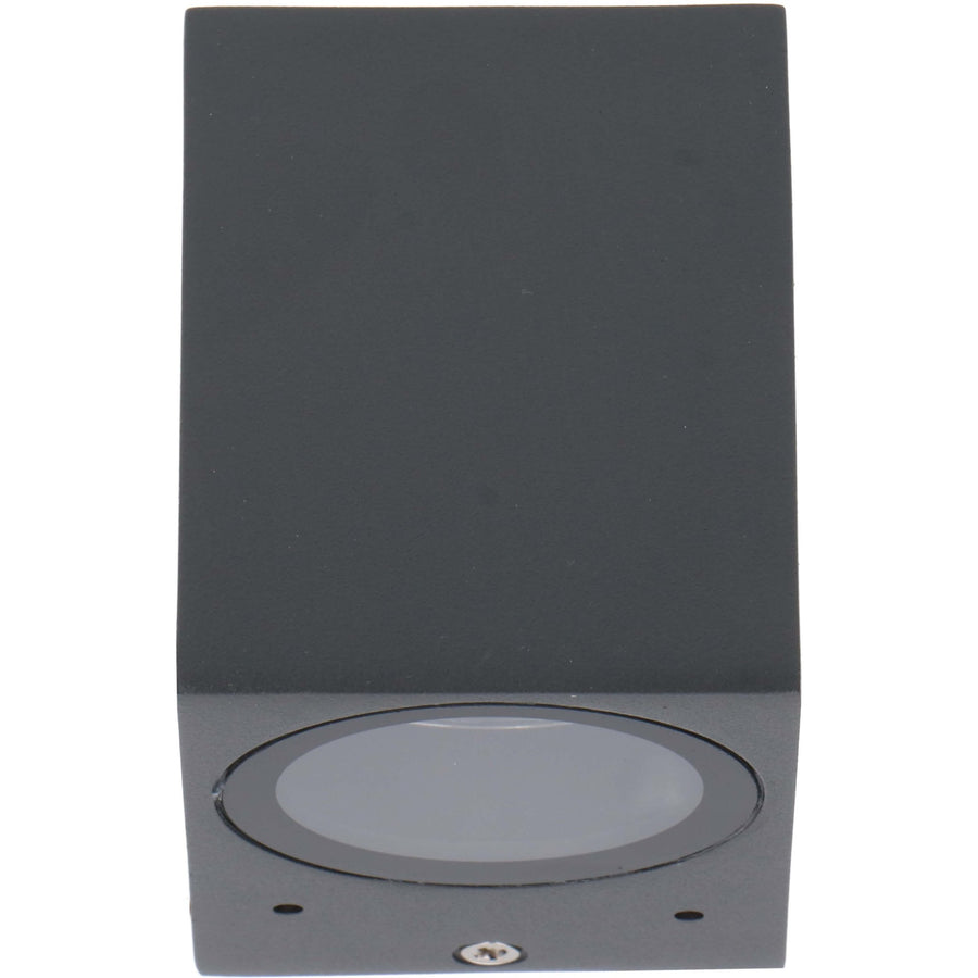 LED's Light LED Wall Lamp Outdoor with GU10 fitting - Square - IP44 - Anthracite - Model Rome - LED.nl