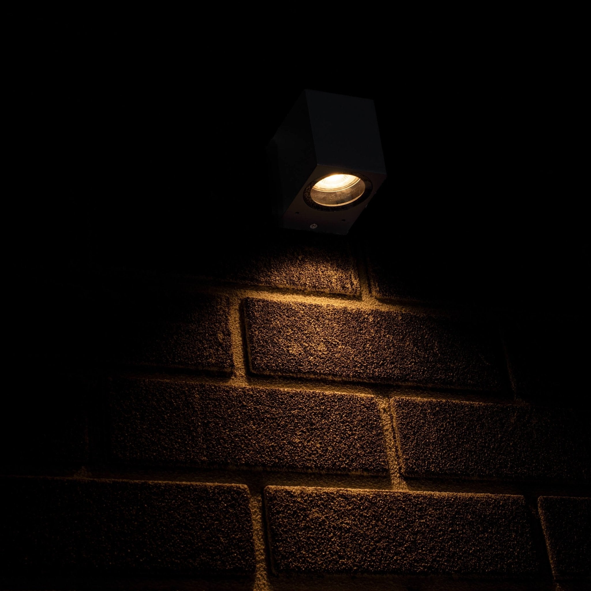 6 pack - LED's Light LED Wandlamp Buiten met GU10 fitting - Vierkant - IP44 - Antraciet - Model Rome Wandlampen LED.nl