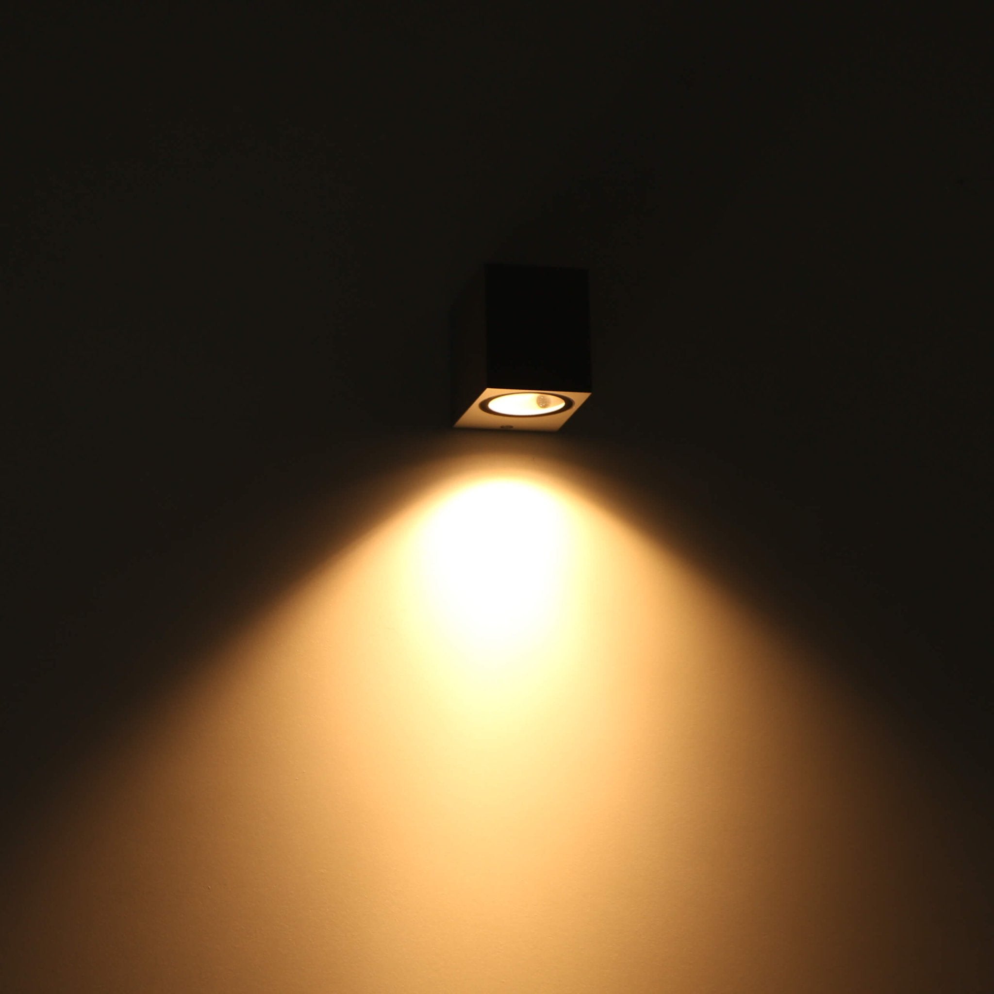 6 pack - LED Wandlamp buiten met GU10 fitting - Rome - Vierkant - IP44 - Grijs Wandlampen LED.nl