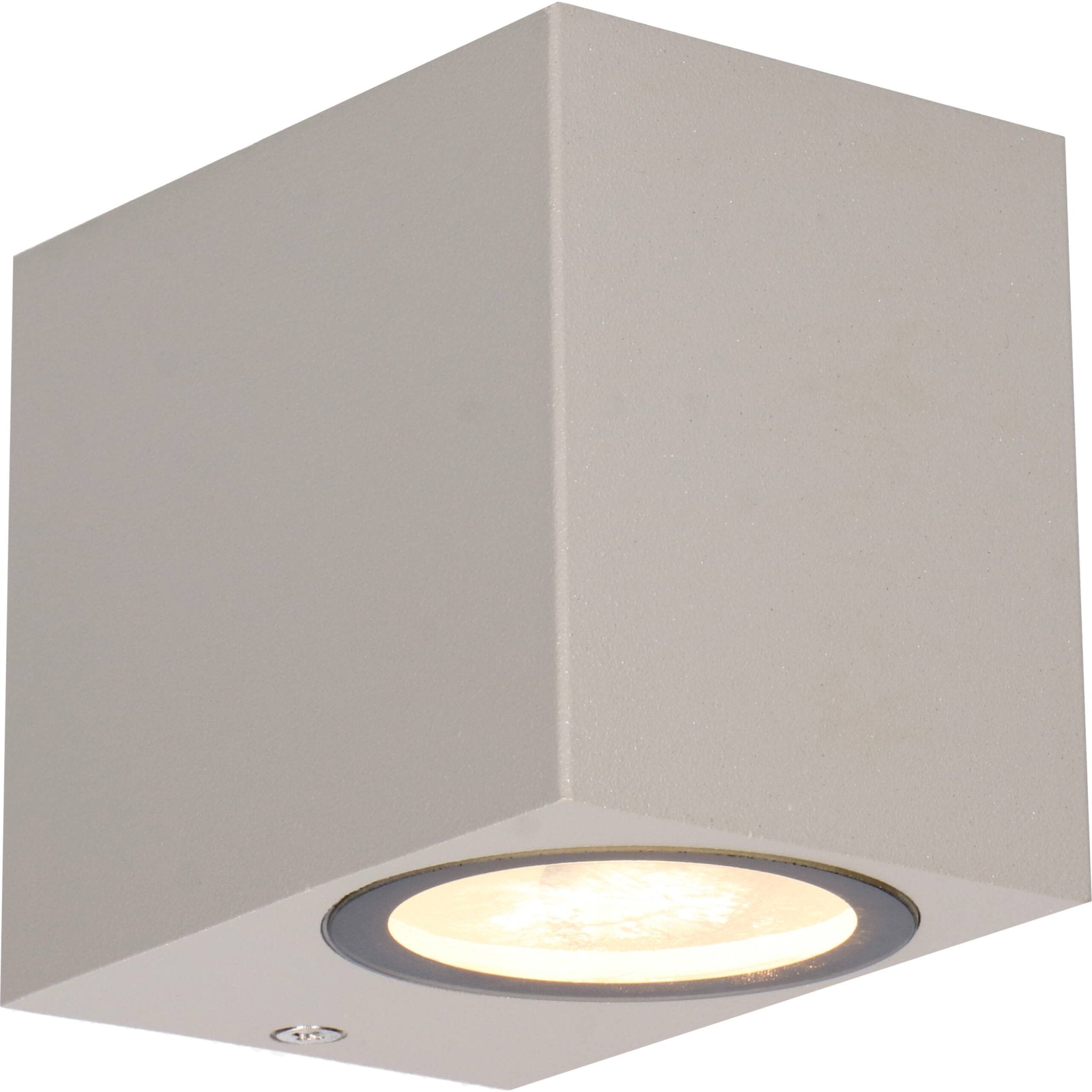 6 pack - LED Wandlamp buiten met GU10 fitting - Rome - Vierkant - IP44 - Grijs Wandlampen LED.nl