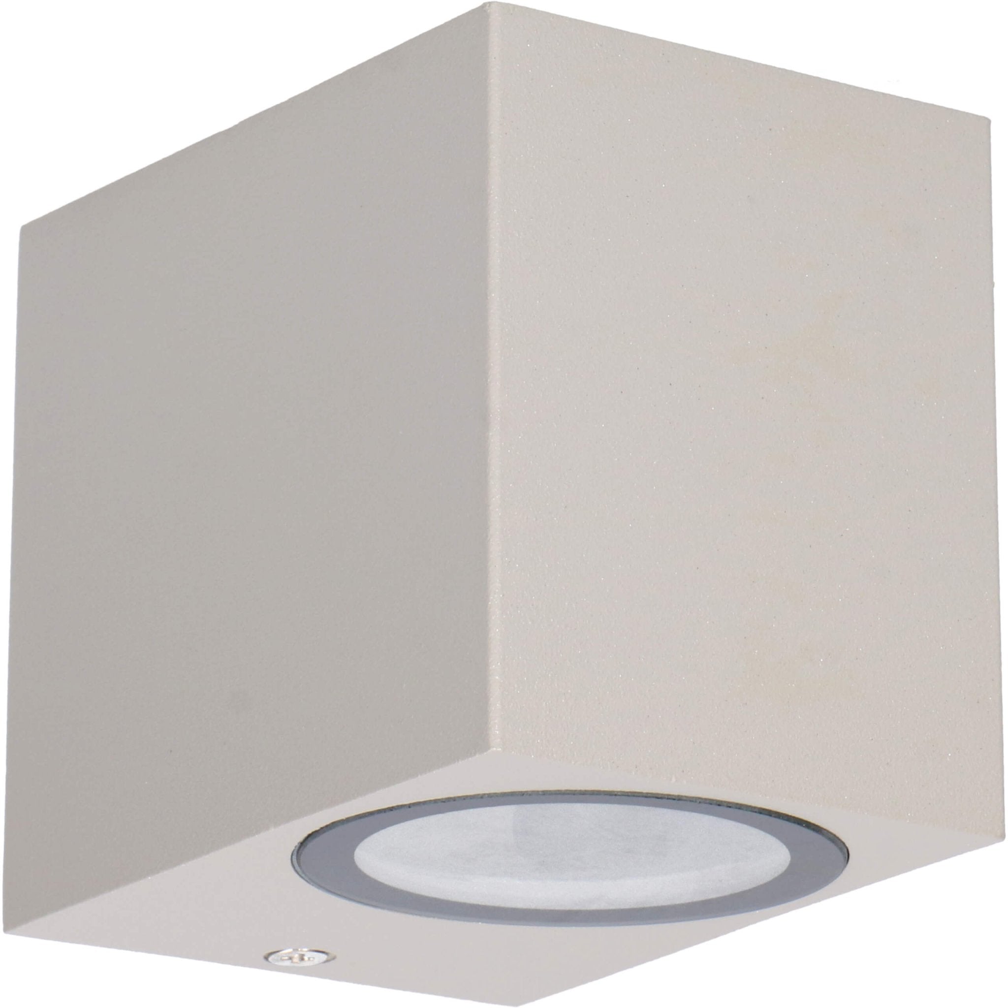 6 pack - LED Wandlamp buiten met GU10 fitting - Rome - Vierkant - IP44 - Grijs Wandlampen LED.nl