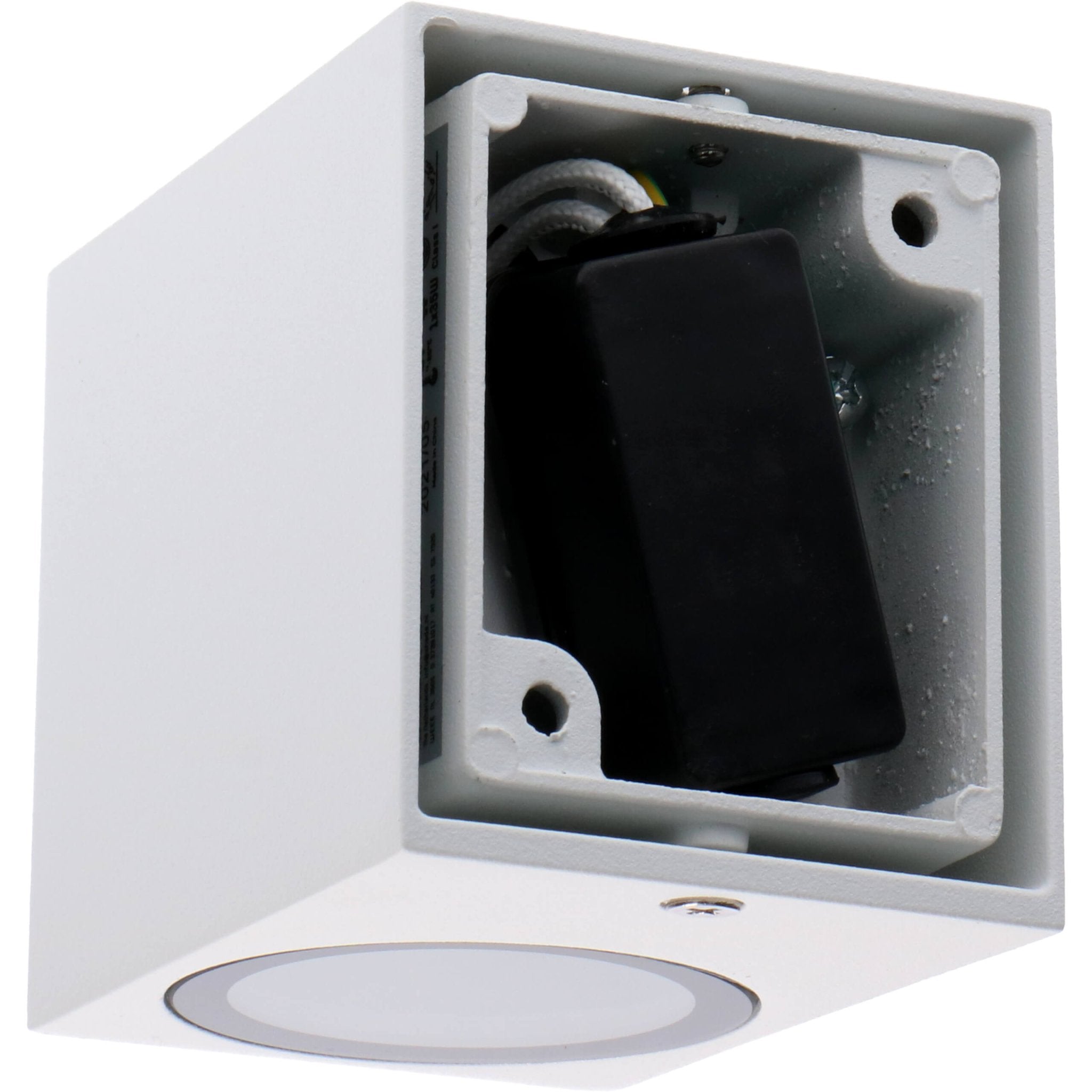 6 pack - LED's Light LED Wandlamp Buiten met GU10 fitting - Vierkant - IP44 - Wit - Model Rome Wandlampen LED.nl