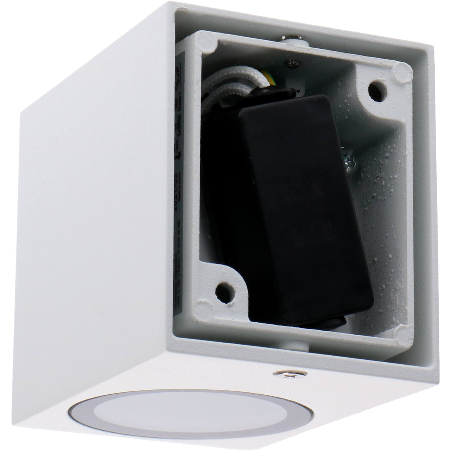 LED's Light LED Wall Lamp Outdoor with GU10 fitting - Square - IP44 - White - Model Rome - LED.nl