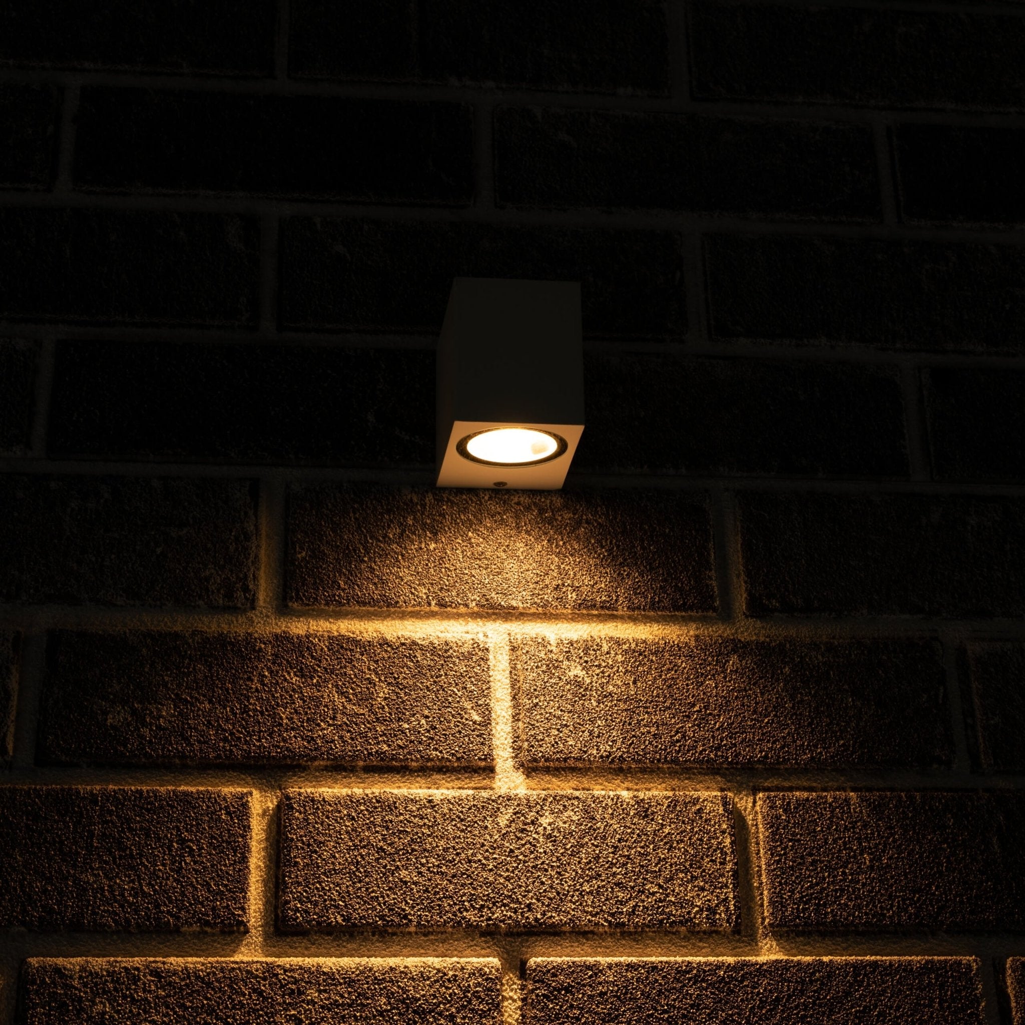6 pack - LED's Light LED Wandlamp Buiten met GU10 fitting - Vierkant - IP44 - Wit - Model Rome Wandlampen LED.nl
