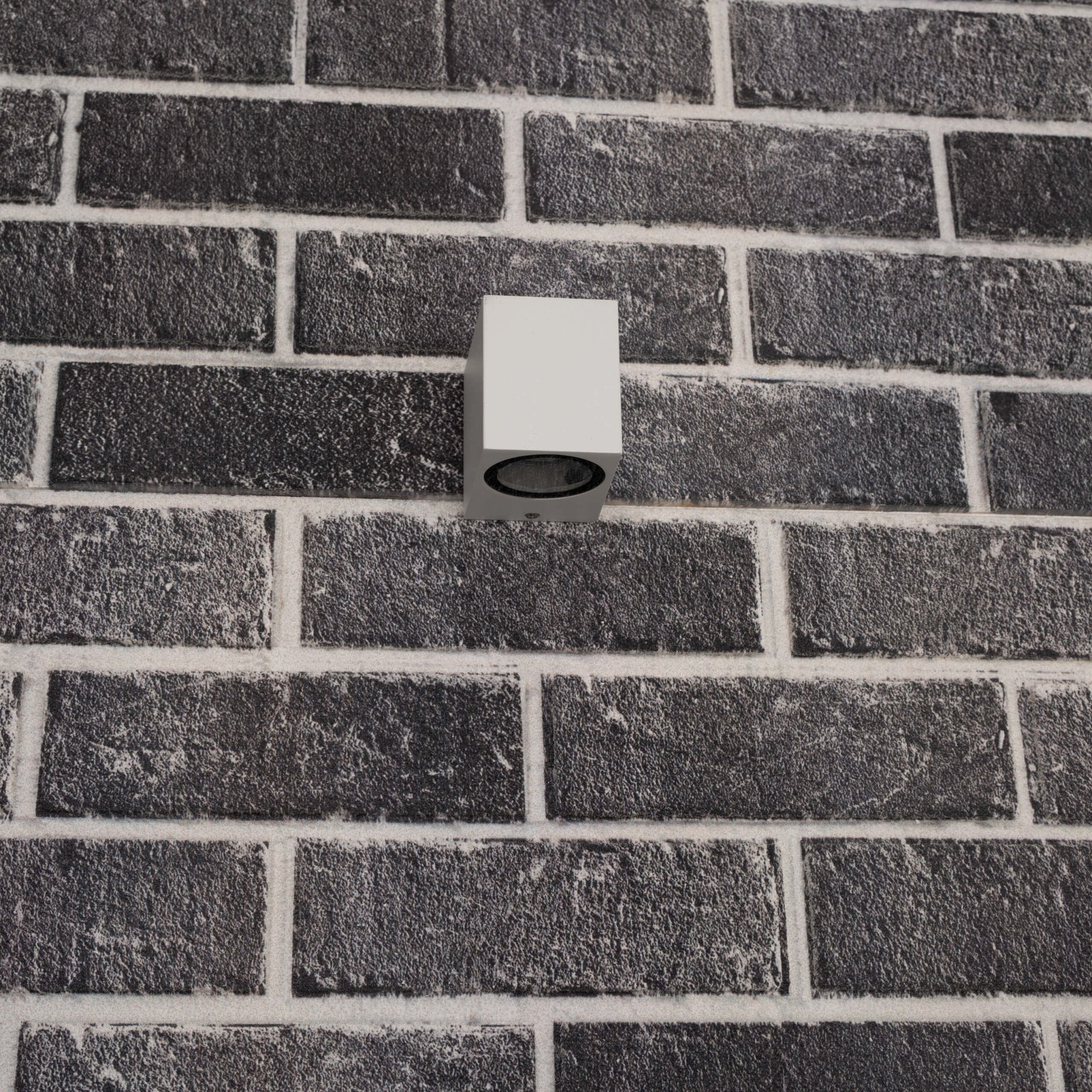 6 pack - LED's Light LED Wandlamp Buiten met GU10 fitting - Vierkant - IP44 - Wit - Model Rome Wandlampen LED.nl