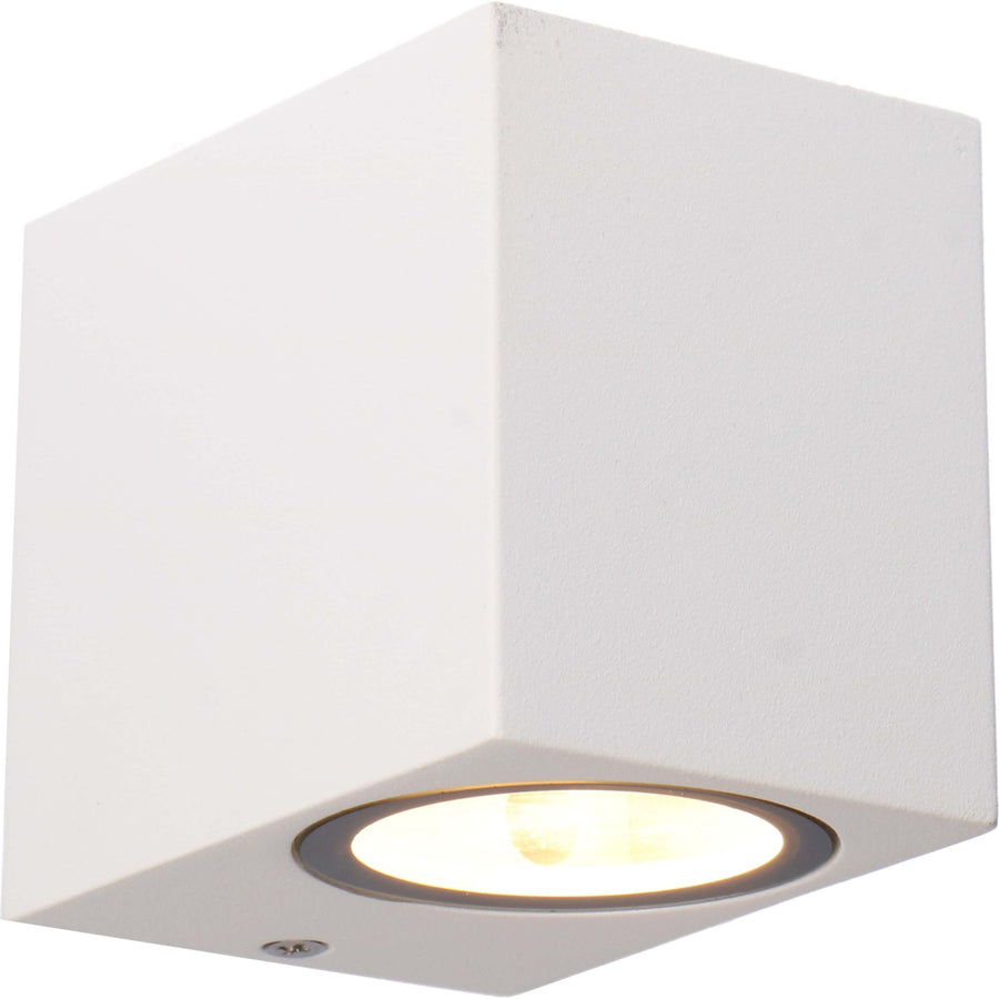 LED's Light LED Wall Lamp Outdoor with GU10 fitting - Square - IP44 - White - Model Rome - LED.nl