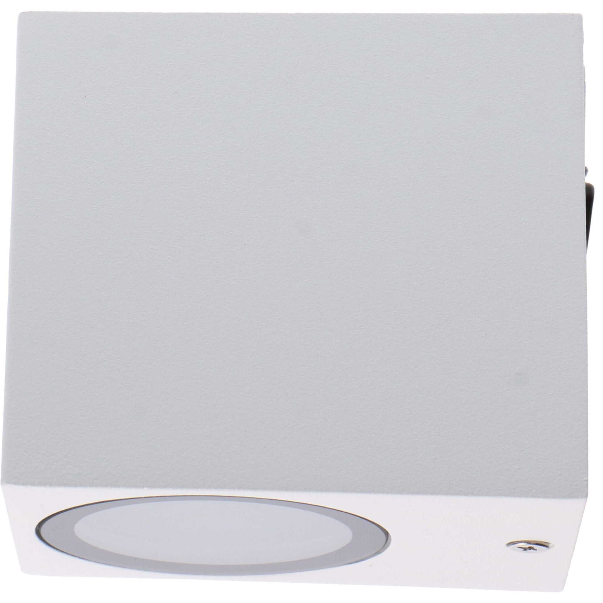 6 pack - LED's Light LED Wandlamp Buiten met GU10 fitting - Vierkant - IP44 - Wit - Model Rome Wandlampen LED.nl